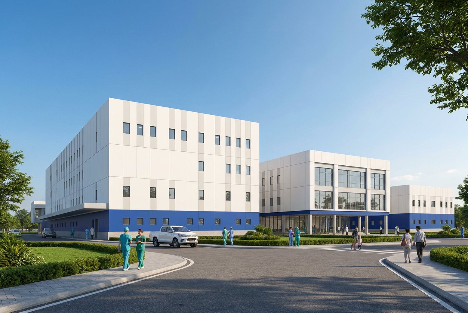 How the finished hospital will look